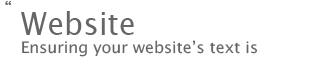 Website Proofreader home page...